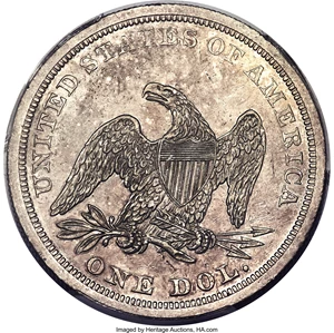 image for: 1846 $1 PR58 PCGS. OC-P1, Low R.6....