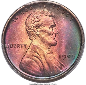 image for: 1909 1C VDB MS68 Red and Brown PCGS Secure. CAC....