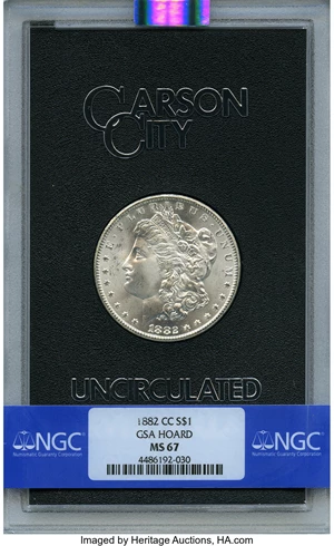 image for: 1882-CC $1 GSA MS67 NGC....