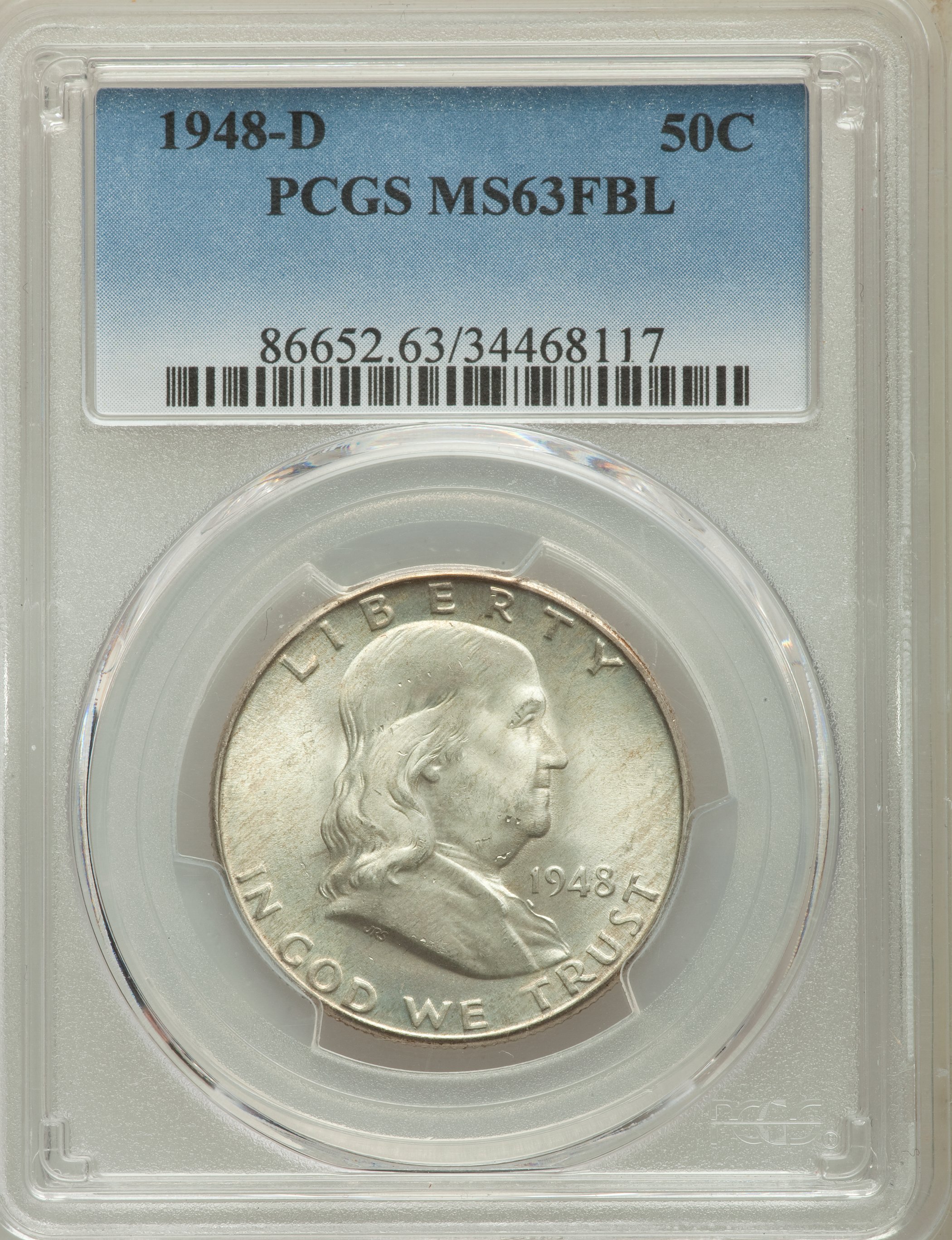 1948-D 50c MS FBL MS63 FBL thumbnail 13