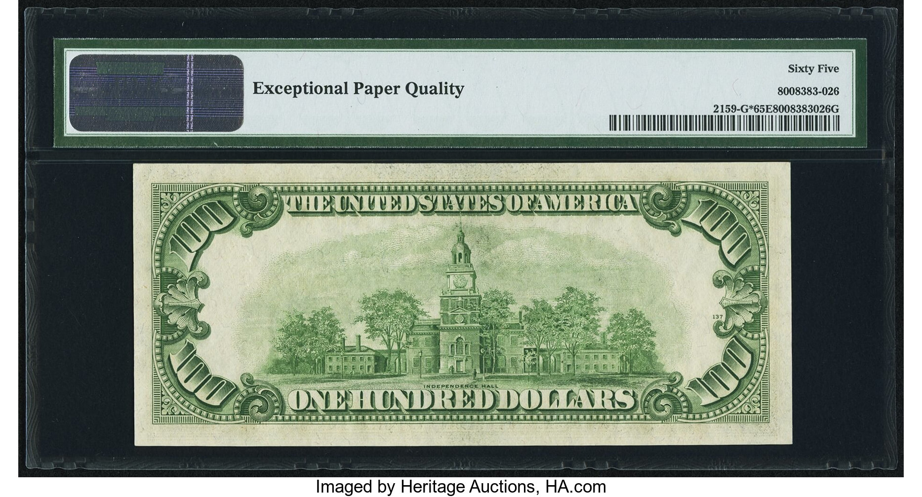image for: Fr. 2159-G* $100 1950B Federal Reserve Note. PMG Gem Uncirculated 65 EPQ....