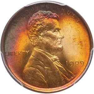 image for: 1C 1909 V.D.B. PCGS MS 67+ RB CAC