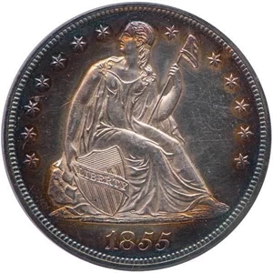 image for: $1 1855 PCGS PR63 CAM