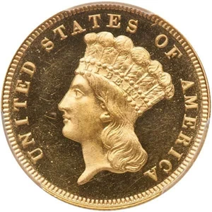 image for: $3 1887 PCGS PR65+ DCAM CAC