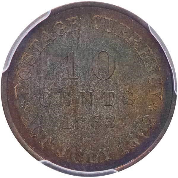 image for: 10C 1863 J-326A. PCGS PR64