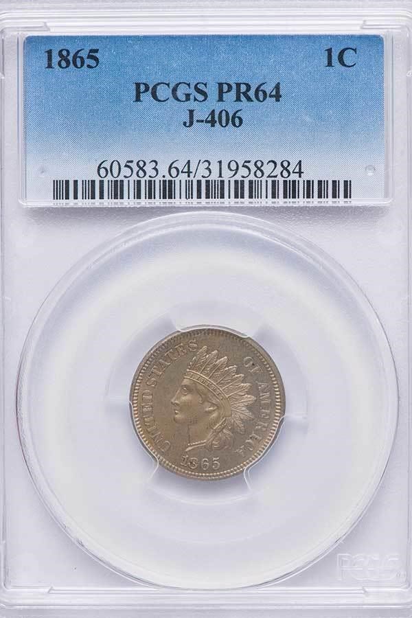 image for: 1C 1865 J-406. PCGS PR64