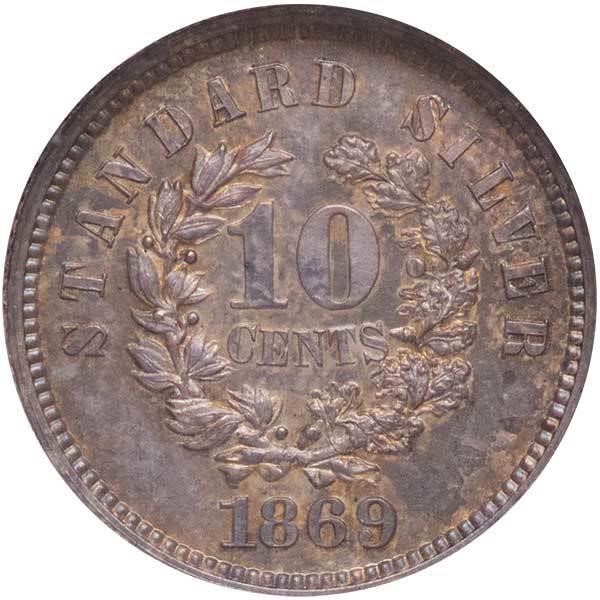 image for: 10C 1869 J-702. NGC PR64