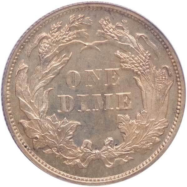 image for: 10C 1870 J-831. PCGS PR64