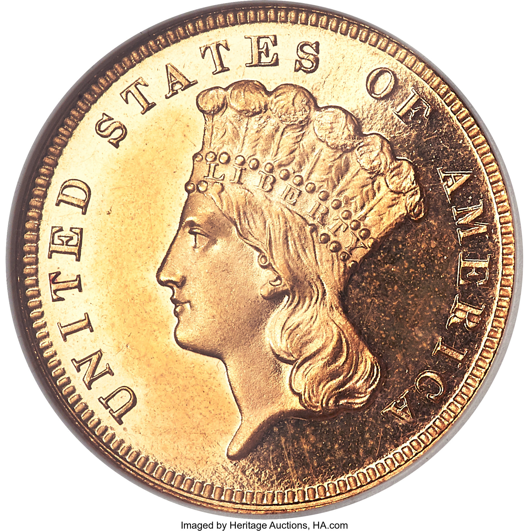 image for: 1883 $3 PR65 Cameo ANACS....