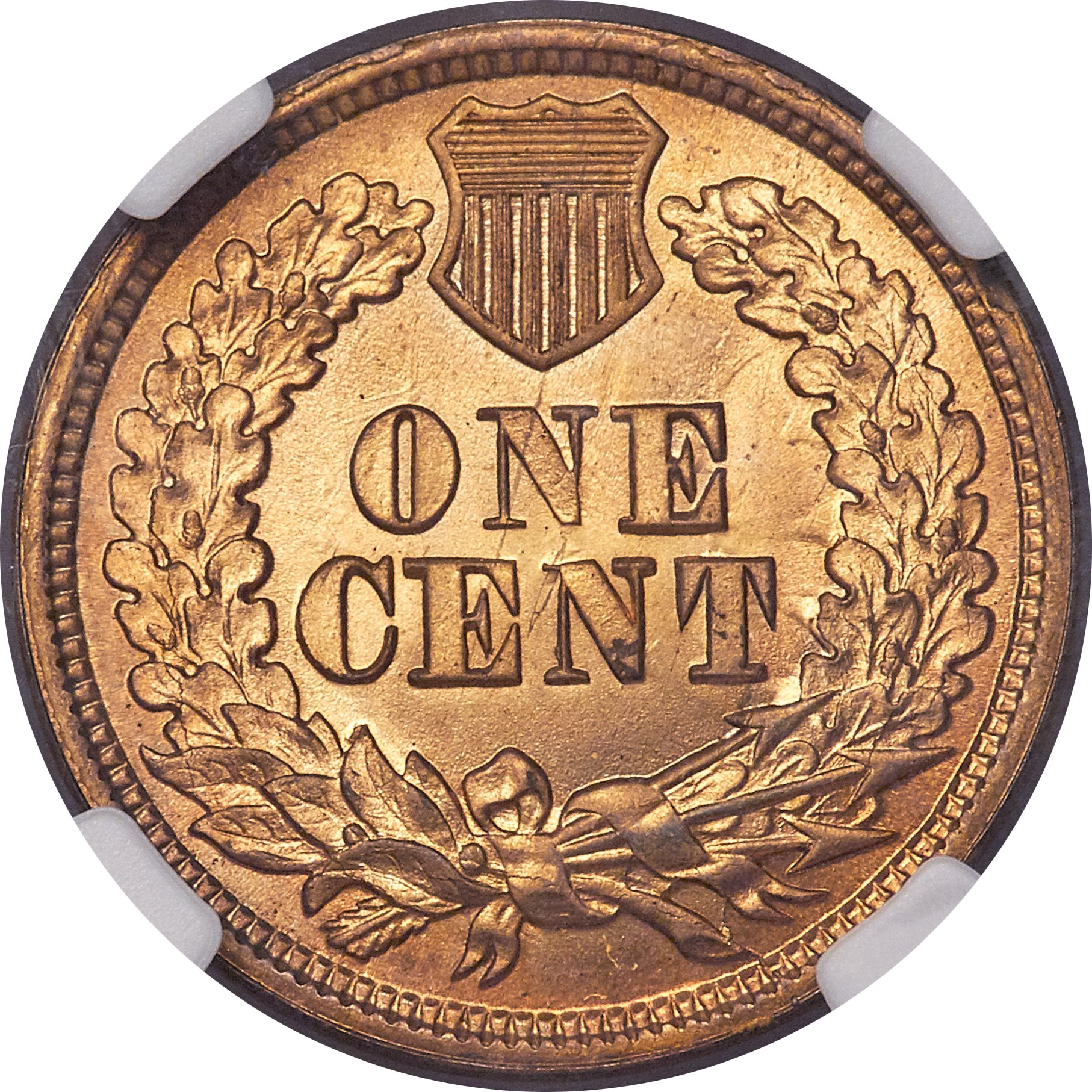 image for: 1864 1C No L Indian Cent, Judd-353, Pollock-425, Snow-PT1a-2, Low R.6, MS65 NGC. CAC....