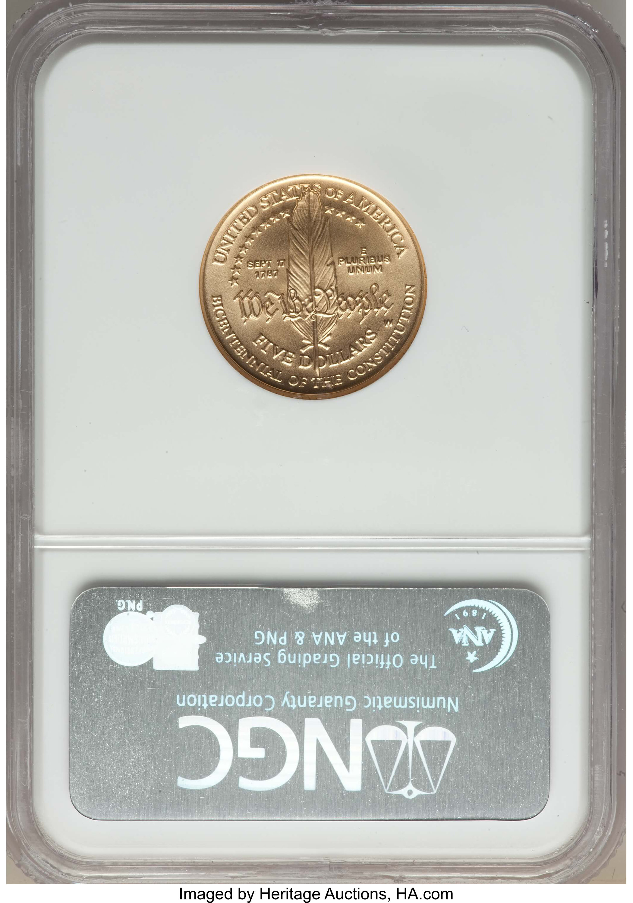 1987-W G$5  Constitution Bicentennial MS70 thumbnail 24