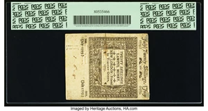 image for: Connecticut July 1, 1775 20s PCGS Apparent About New 53....