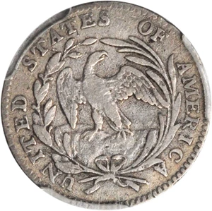image for: 1796 Draped Bust Half Dime. LM-1. Rarity-3. LIKERTY. EF-40 (PCGS).