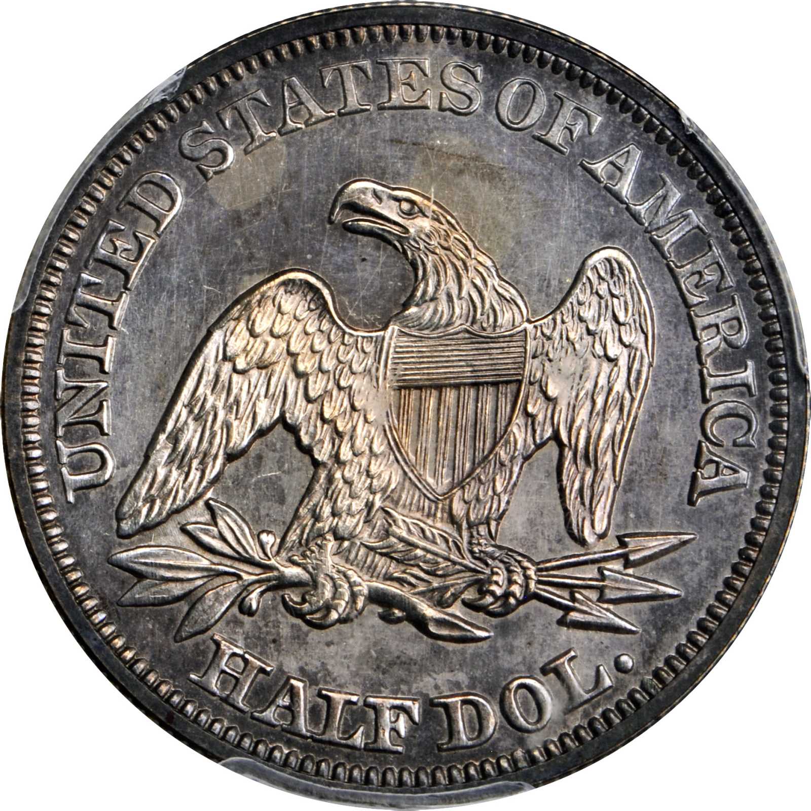 image for: 1855/54 Liberty Seated Half Dollar. Arrows. Proof-62 (PCGS).