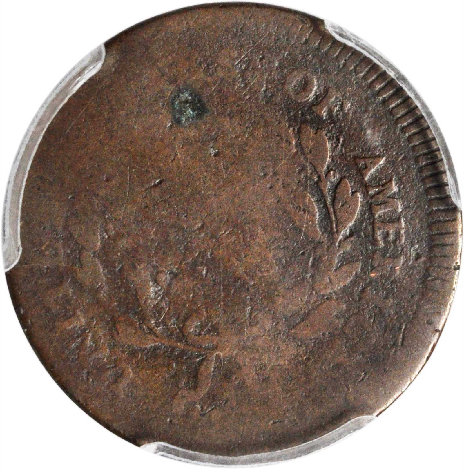 image for: 1795 Liberty Cap Half Cent. C-4. Rarity-3. Plain Edge, Punctuated Date. AG-3 (PCGS).