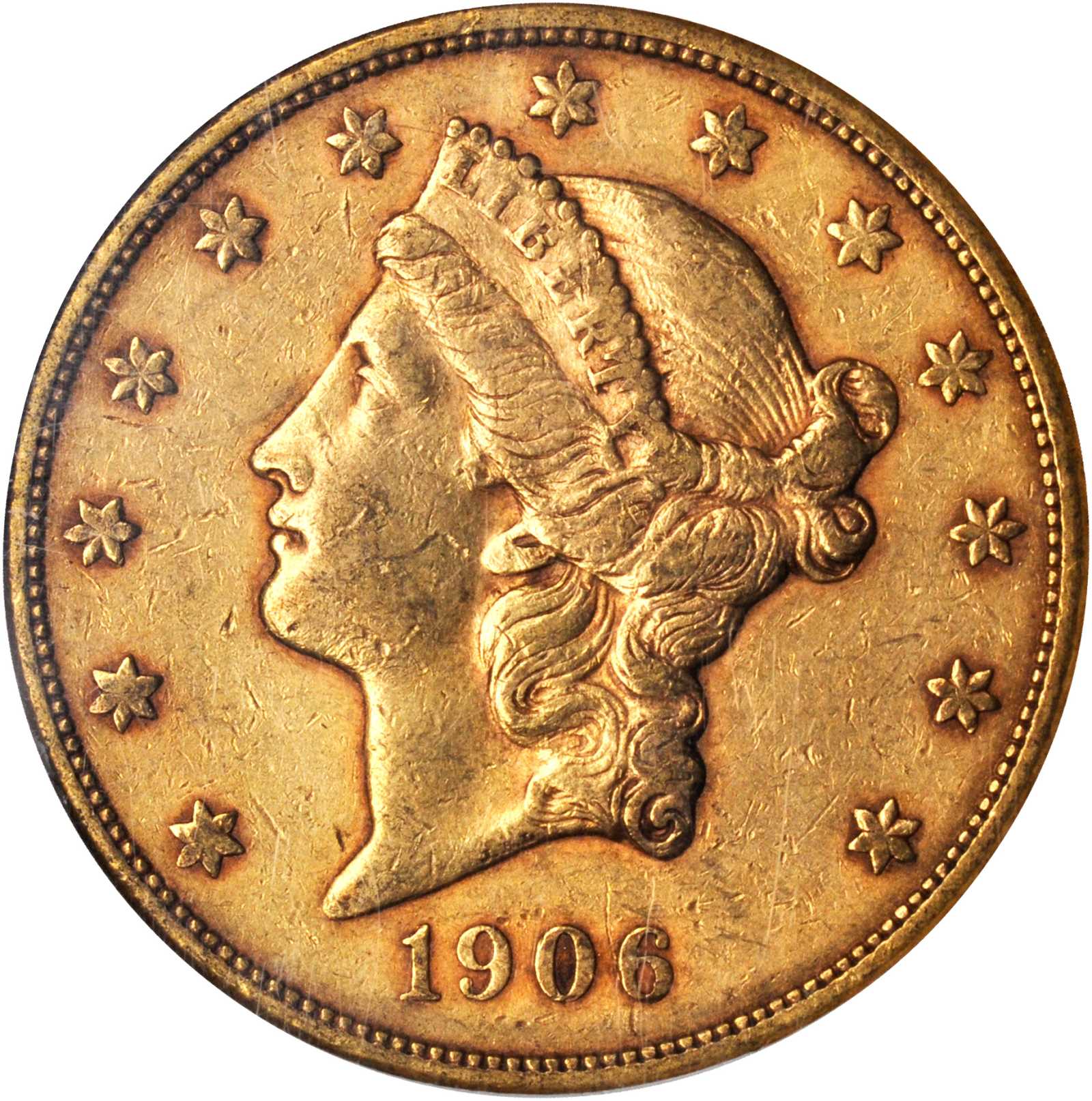 1906-S Liberty Head Double Eagle. EF-45 (NGC).