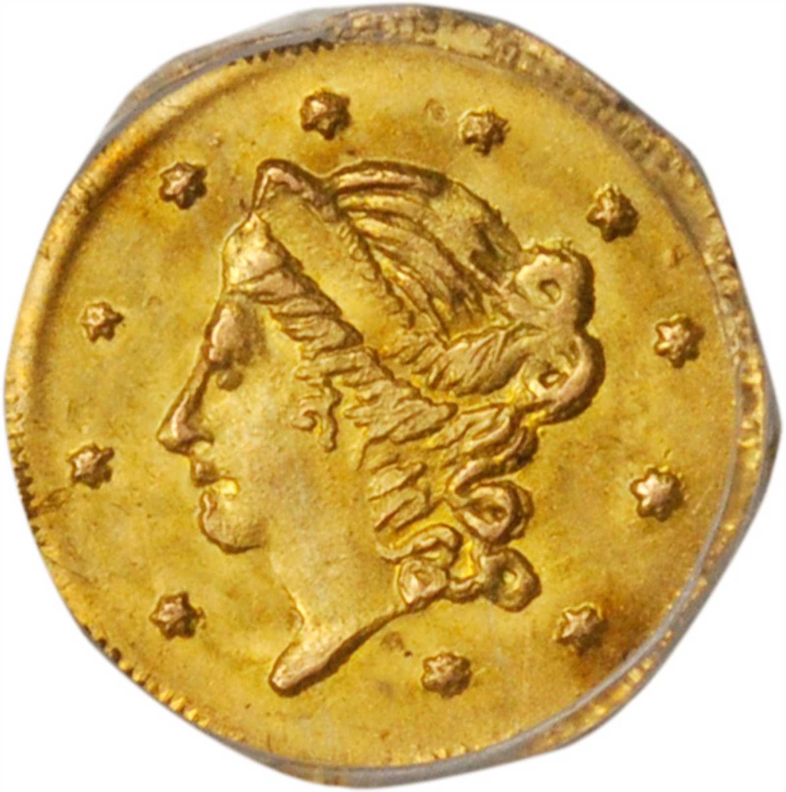 image for: 1868 Octagonal 50 Cents. BG-906. Rarity-4+. Liberty Head. MS-65 (PCGS).