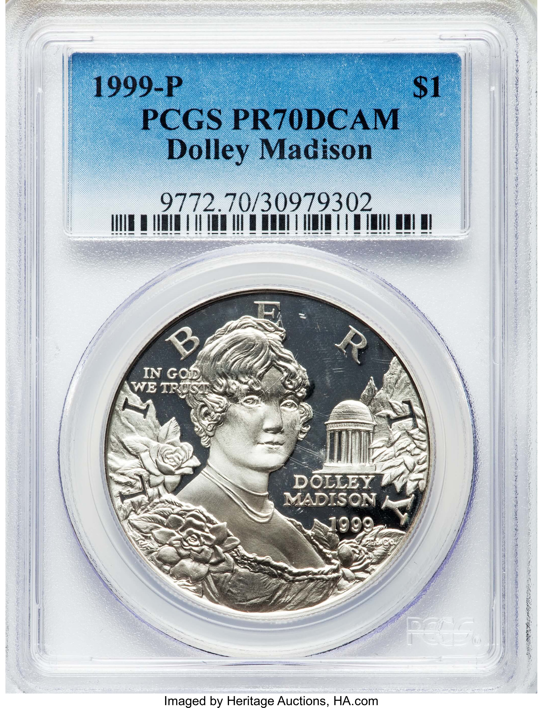 1999-P S$1 Dolley Madison PR DCAM PR70 DCAM thumbnail 14