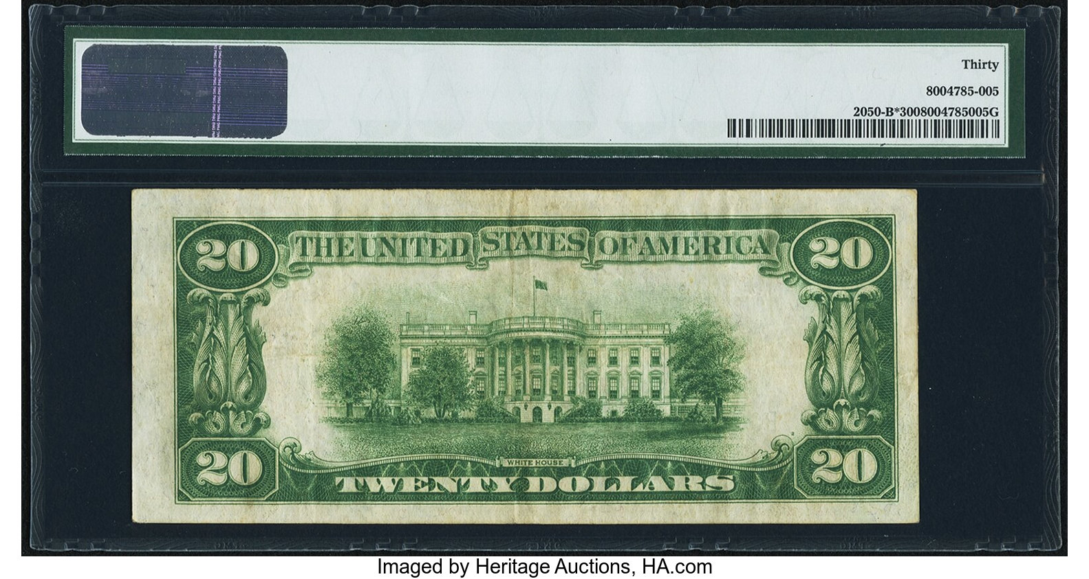 image for: Fr. 2050-B* $20 1928 Federal Reserve Star Note. PMG Very Fine 30....