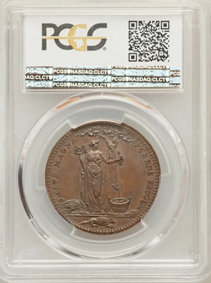 image for: 1796 Medal Castorland Medal, Copper, Original Dies, MS63 Brown PCGS Secure. W-9110, R.7....