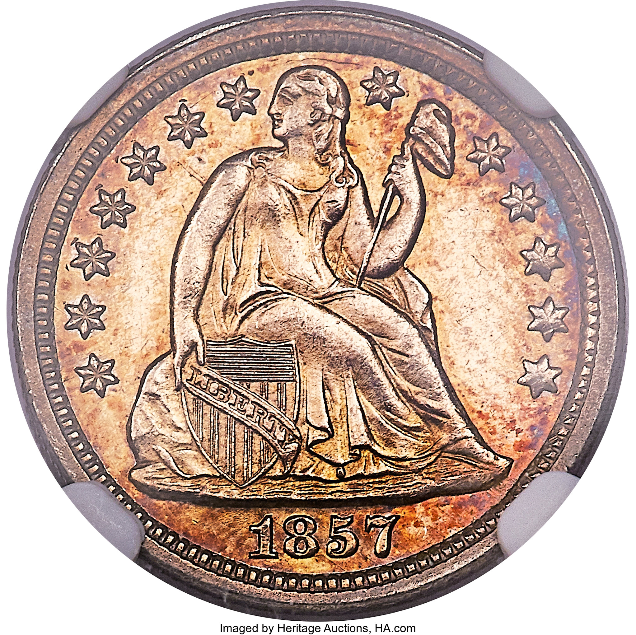 image for: 1857 10C PR64 NGC. Fortin-Unlisted....