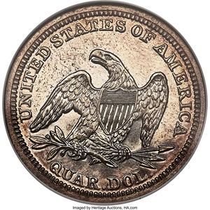 image for: 1857 25C PR63 NGC....