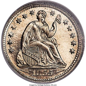 image for: 1855 H10C Arrows PR65 NGC. V-6....