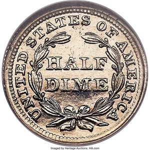 image for: 1855 H10C Arrows PR65 NGC. V-6....