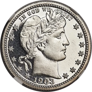 image for: 1903 25C PR67 Ultra Cameo NGC....