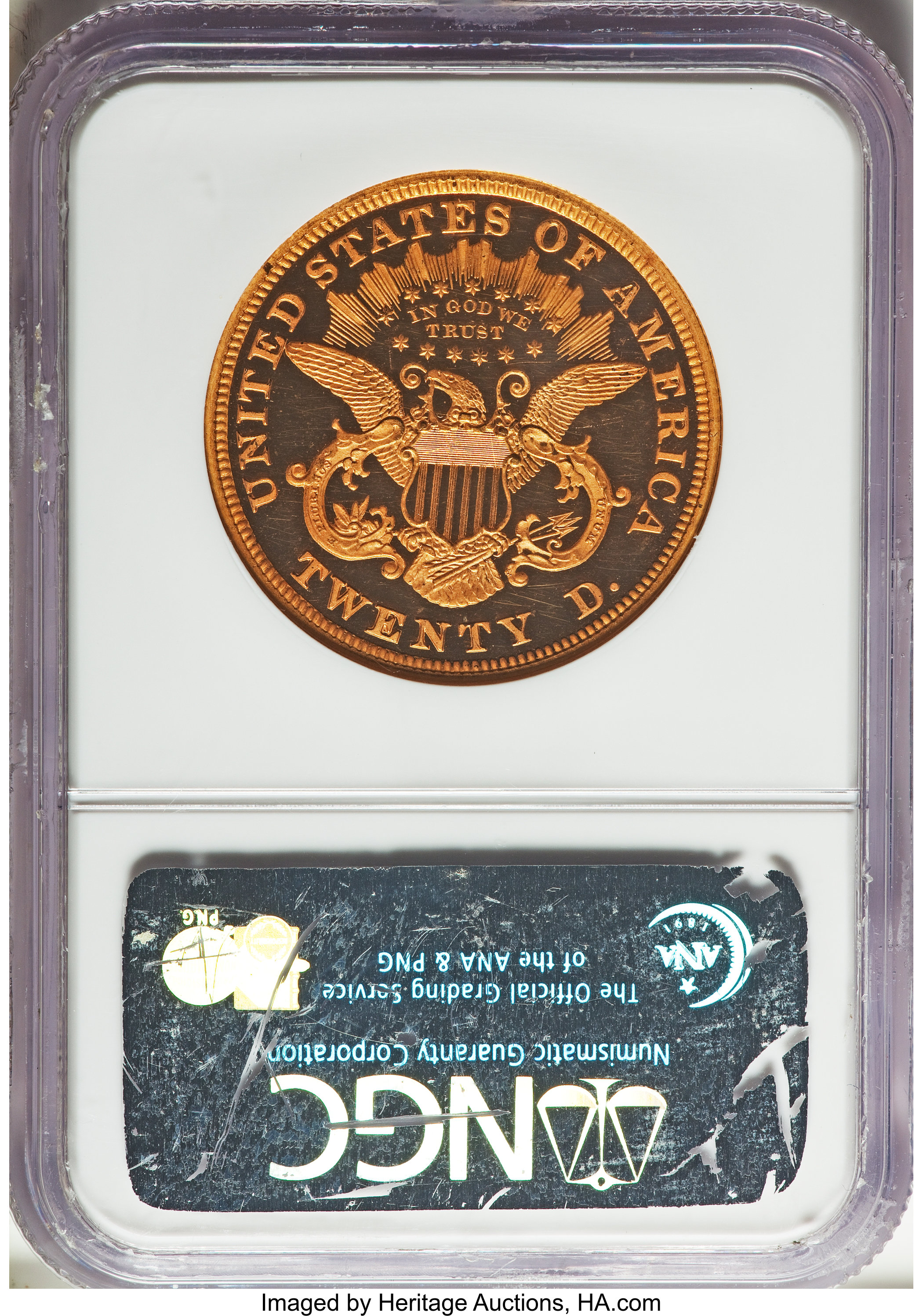 image for: 1870 $20 PR65 Ultra Cameo NGC. CAC....