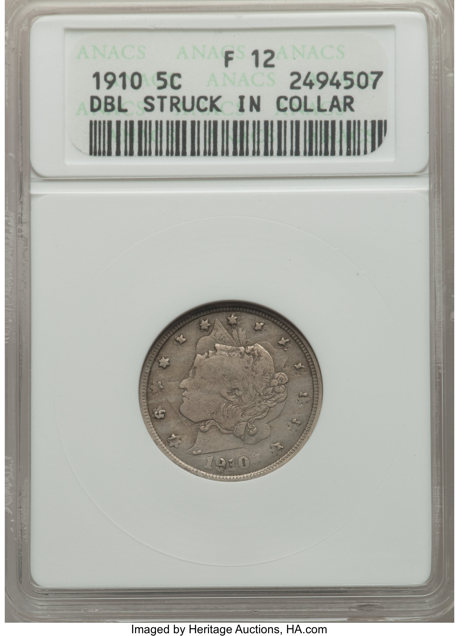 1910 5c VF30 thumbnail 9