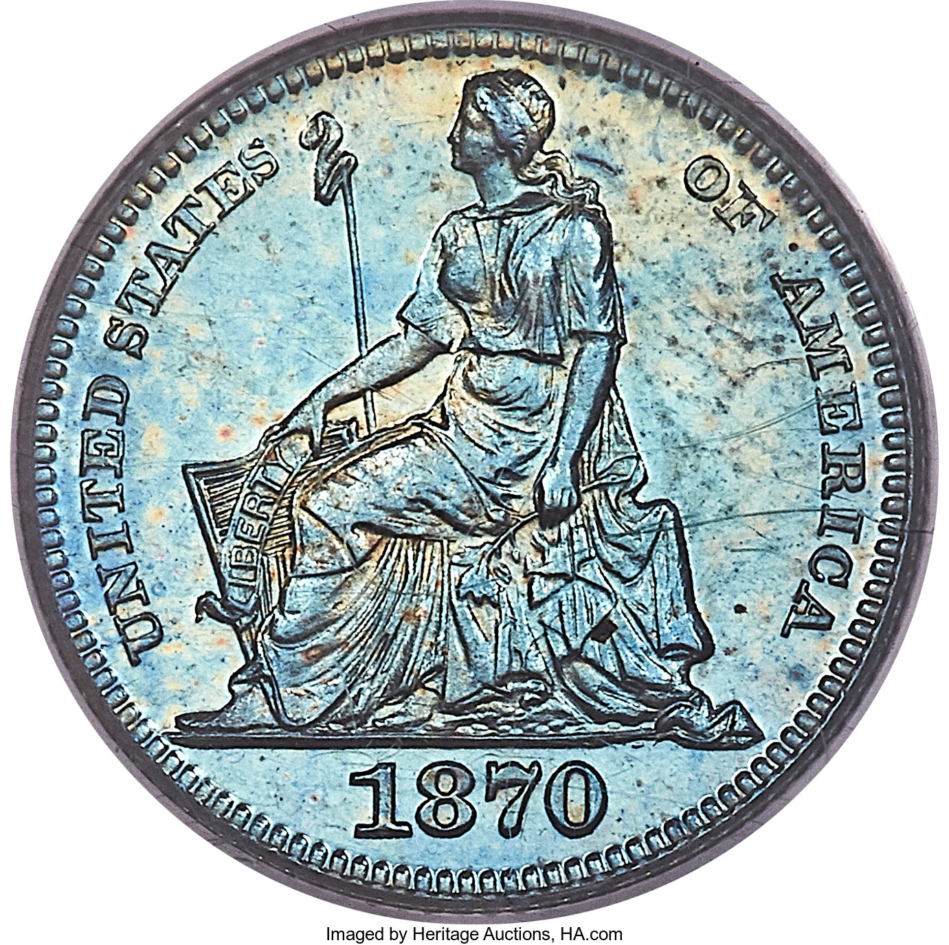1870 PH10c Copper, J-817 PR BN