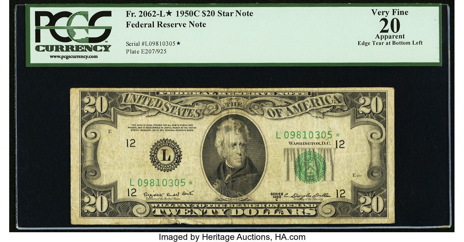 1950C $20 San Francisco, Star Replacement (Fr. 2062L*)
