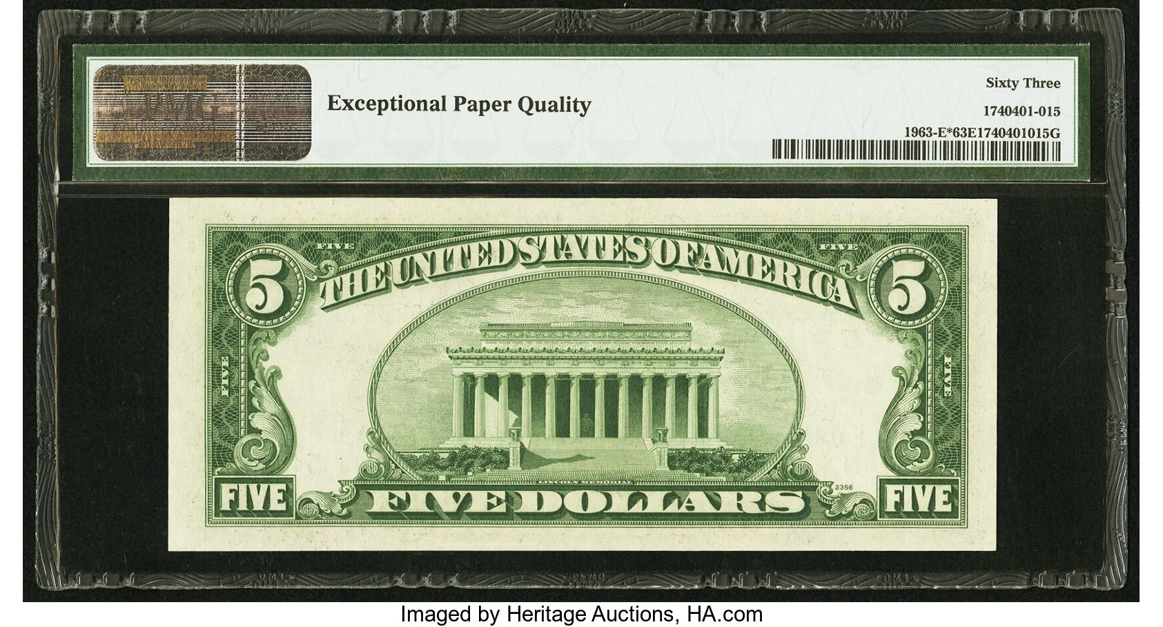 image for: Fr. 1963-E* $5 1950B Federal Reserve Note. PMG Choice Uncirculated 63 EPQ....