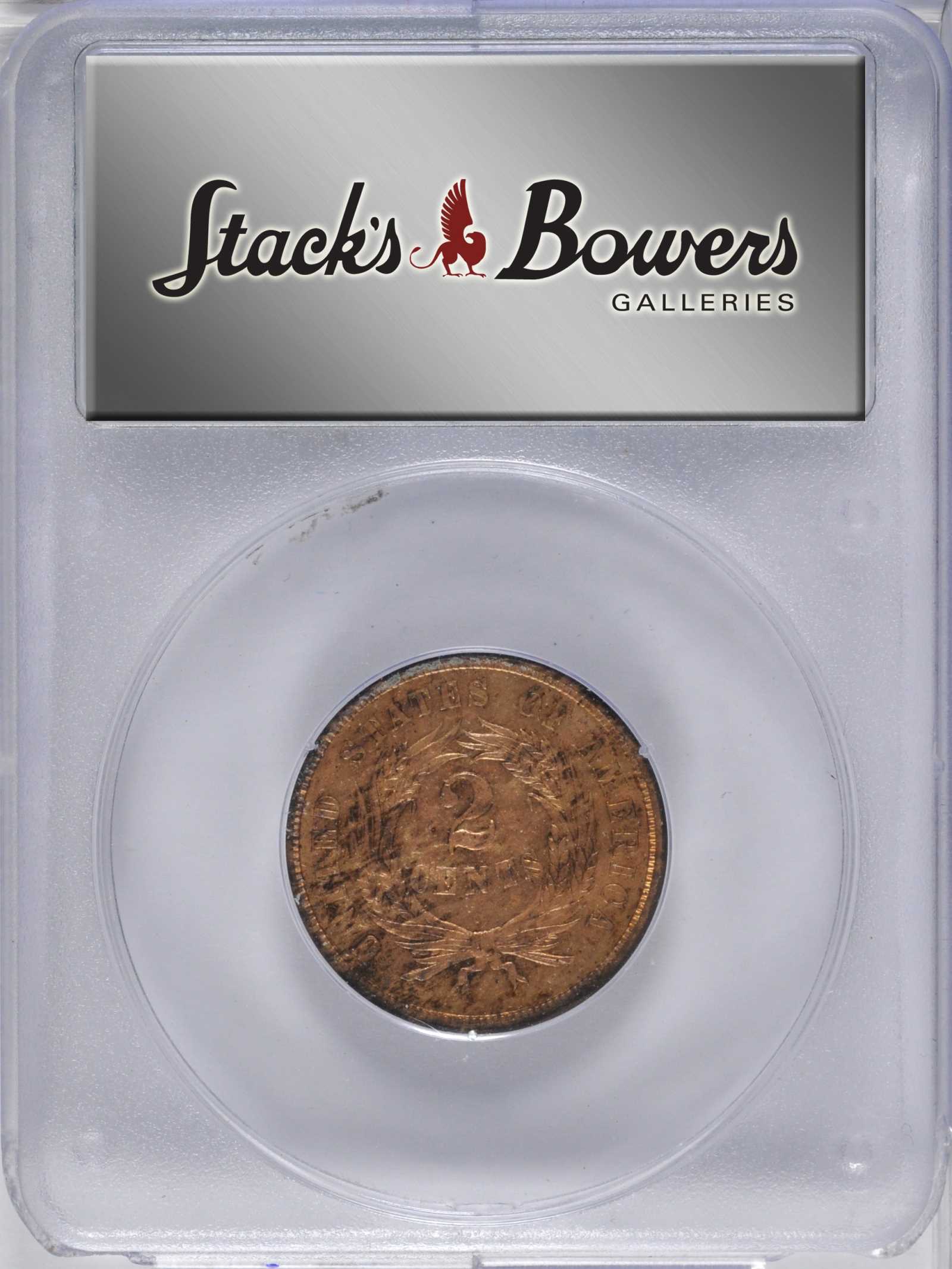 1865 2c MS RD MS61 RD CAC thumbnail 5