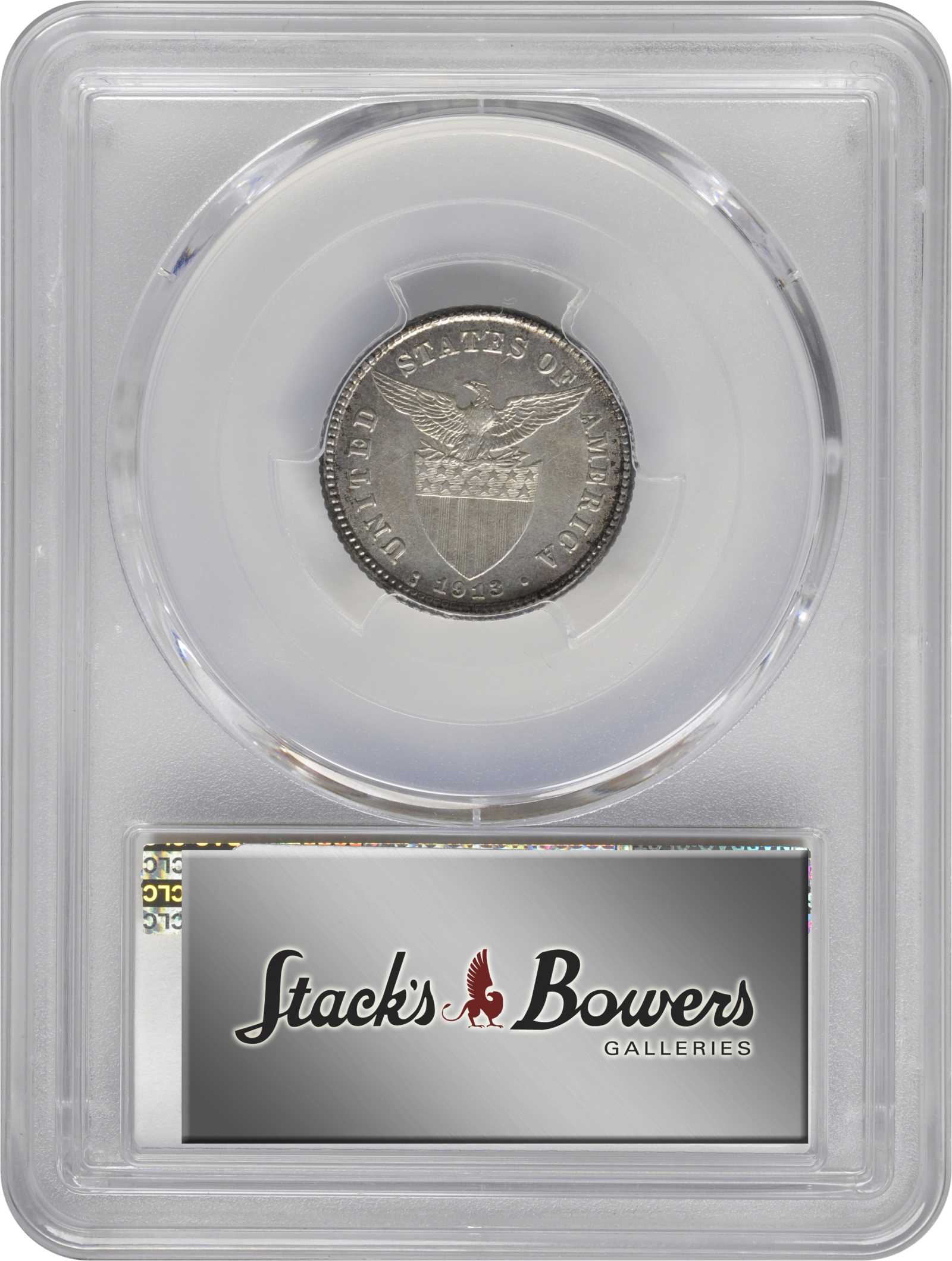 image for: PHILIPPINES. 20 Centavos, 1913-S. San Francisco Mint. PCGS MS-63 Gold Shield.