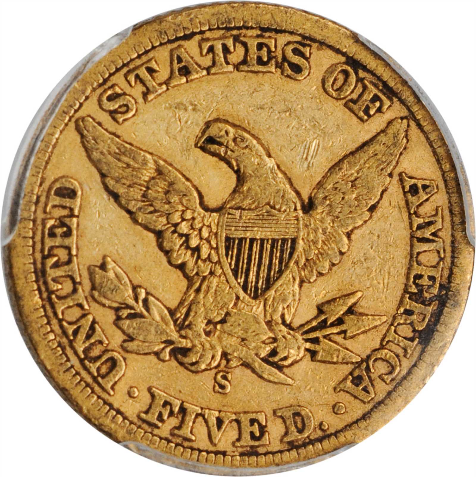 image for: 1859-S Liberty Head Half Eagle. VF-30 (PCGS). CAC.