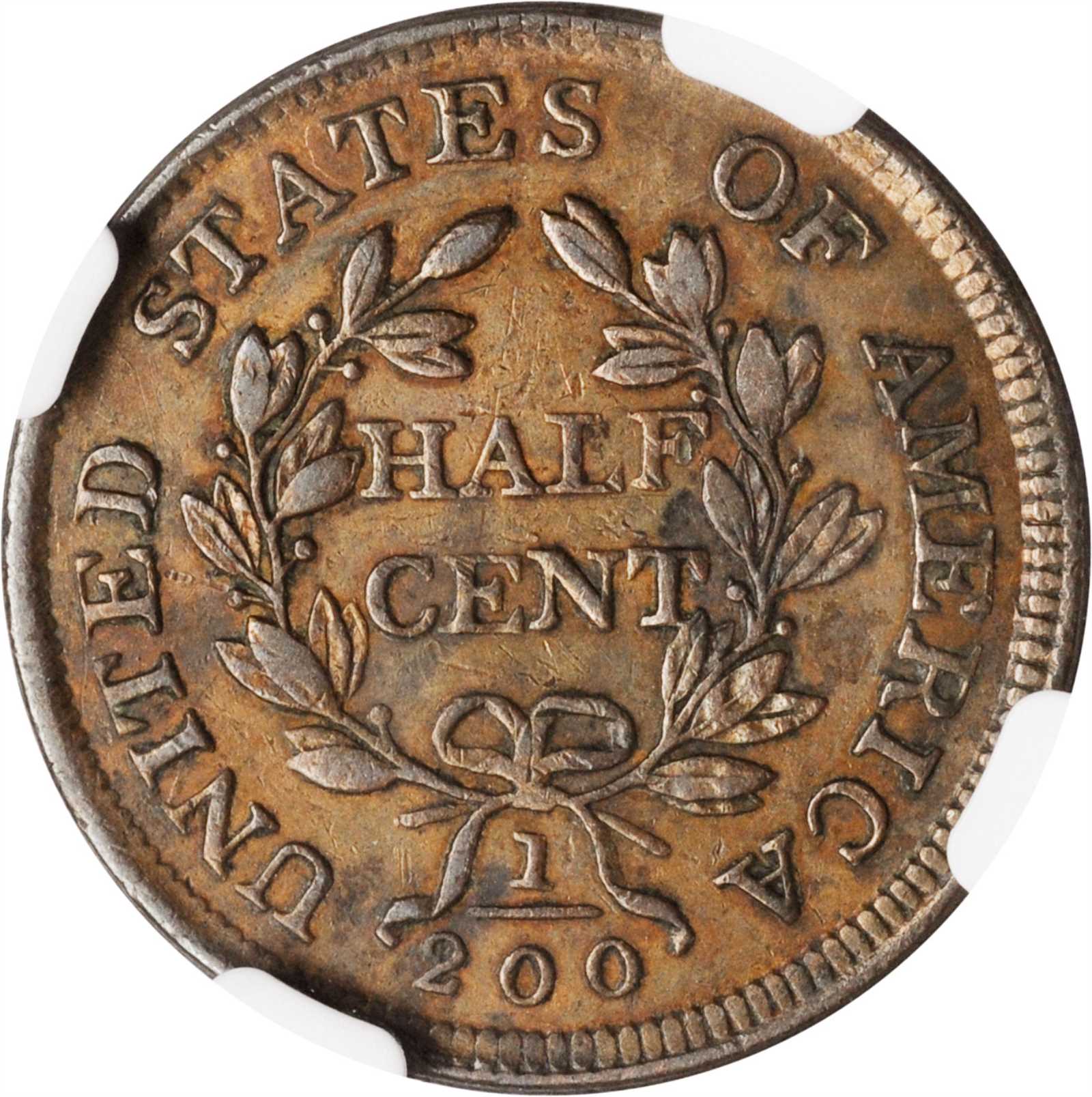 1804 1/2c Plain 4, Stems, C-11 MS BN AG3 BN CAC thumbnail 19