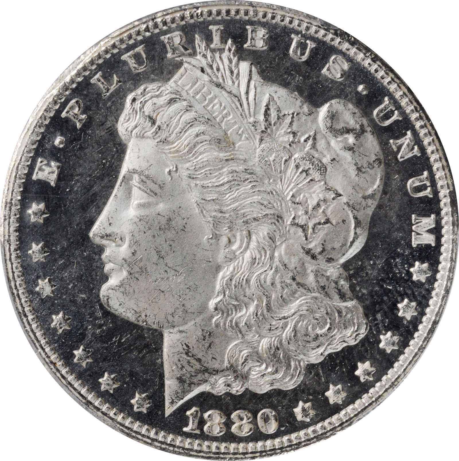 image for: 1880/79-CC Morgan Silver Dollar. VAM-4. Top 100 Variety. Reverse of 1878. MS-64 PL (PCGS).