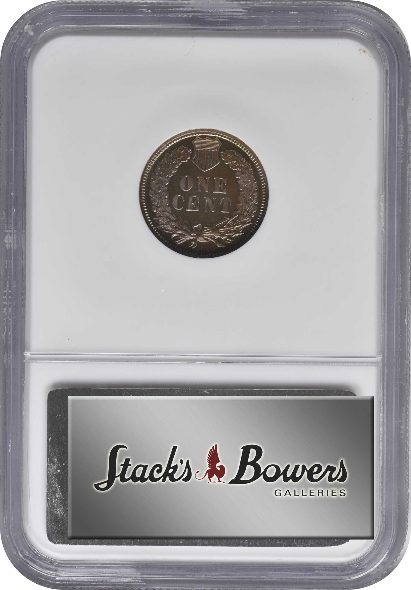 image for: 1887 Indian Cent. Proof-65 BN Cameo (NGC). Eagle Eye Photo Seal.
