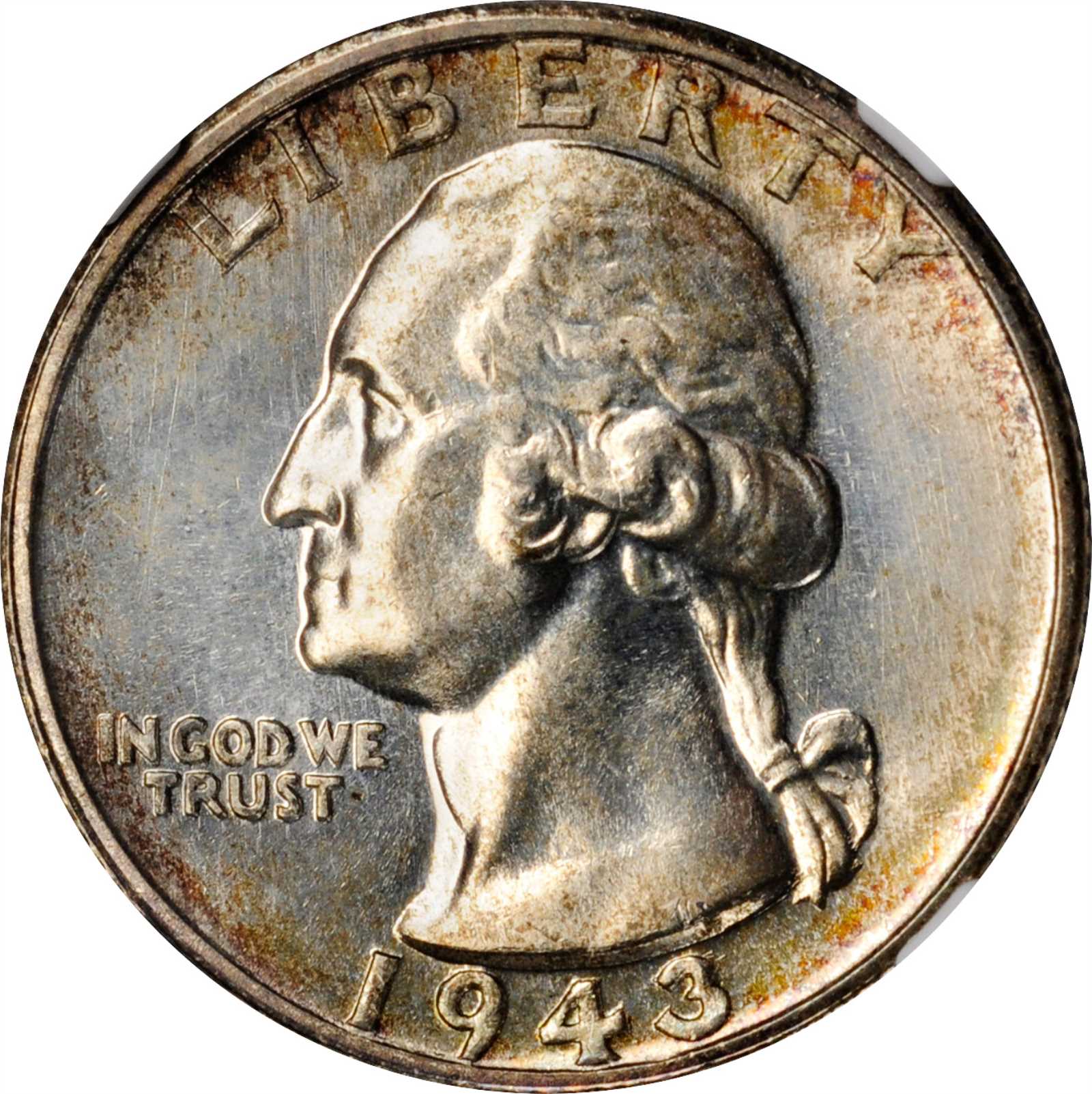 1943-S Washington Quarter. MS-68 (NGC).