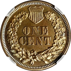 image for: 1869 Indian Cent. Proof-64 BN (NGC).