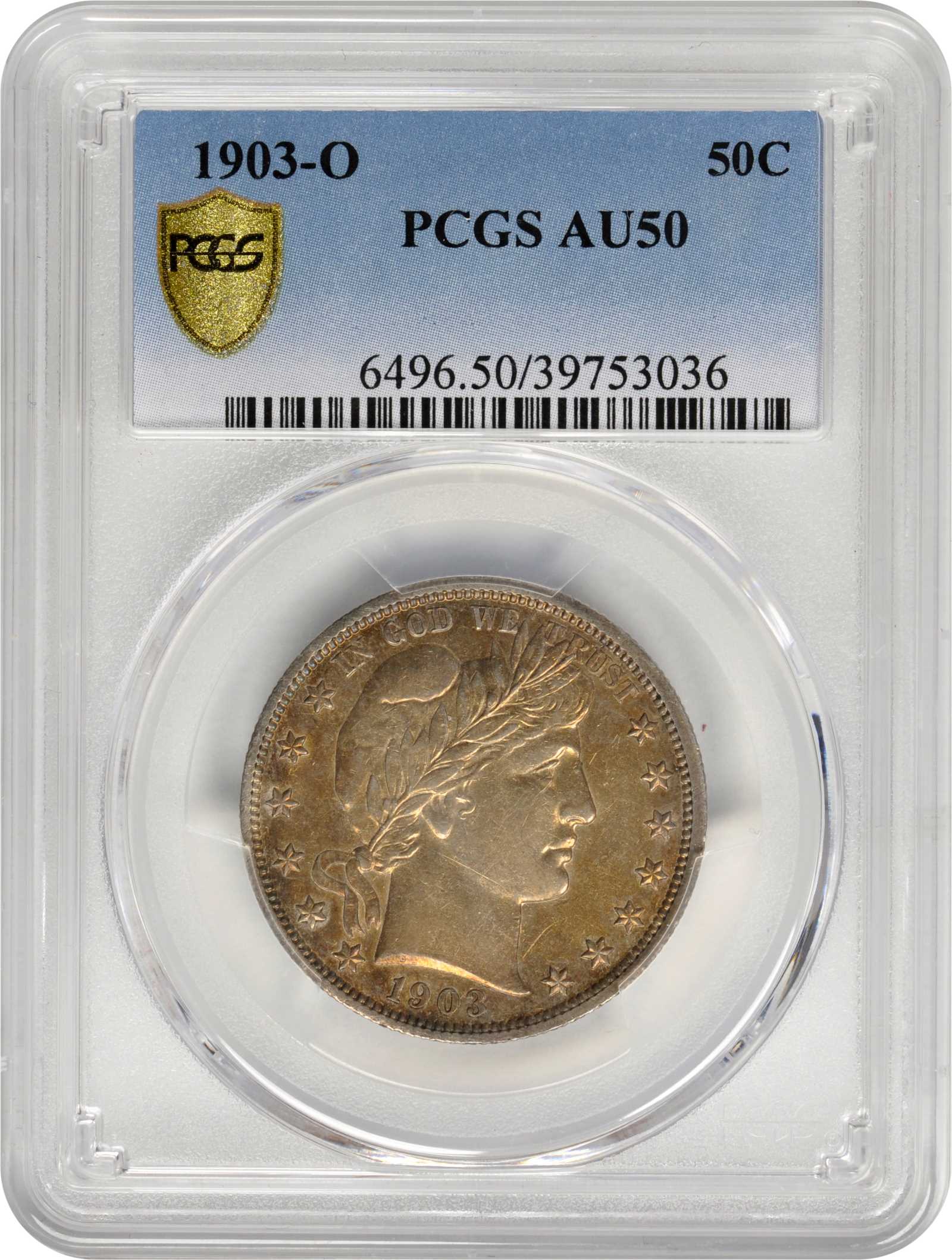 1903-O 50c AU50 thumbnail 3