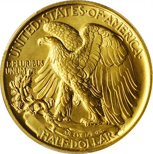 image for: 2016-W 100th Anniversary Walking Liberty Half Dollar. Gold. Specimen-69 (PCGS).