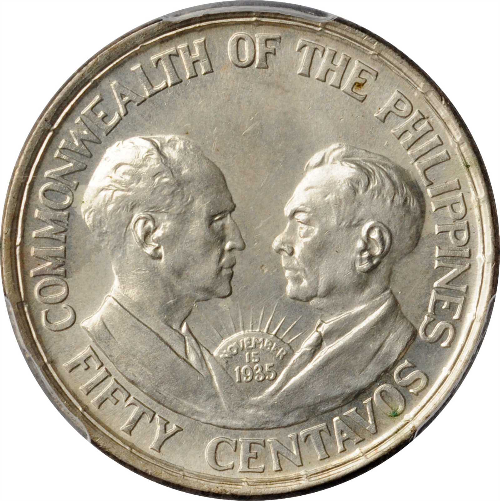 image for: 1936-M Three-Piece Silver Commemorative Set with Holder (PCGS).