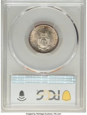 image for: 1944-D/S 20C Philippines 20 Centavos, Allen-12.04a, MS66+ PCGS. PCGS Population: (4/2 and 1/0+). NGC Census: (0/0 and 0/0+)...