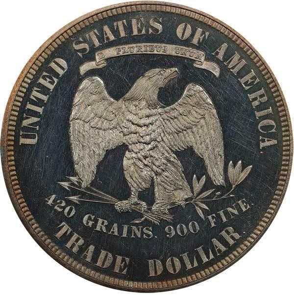 image for: T$1 1878 TRADE. PCGS PR63+ DCAM CAC