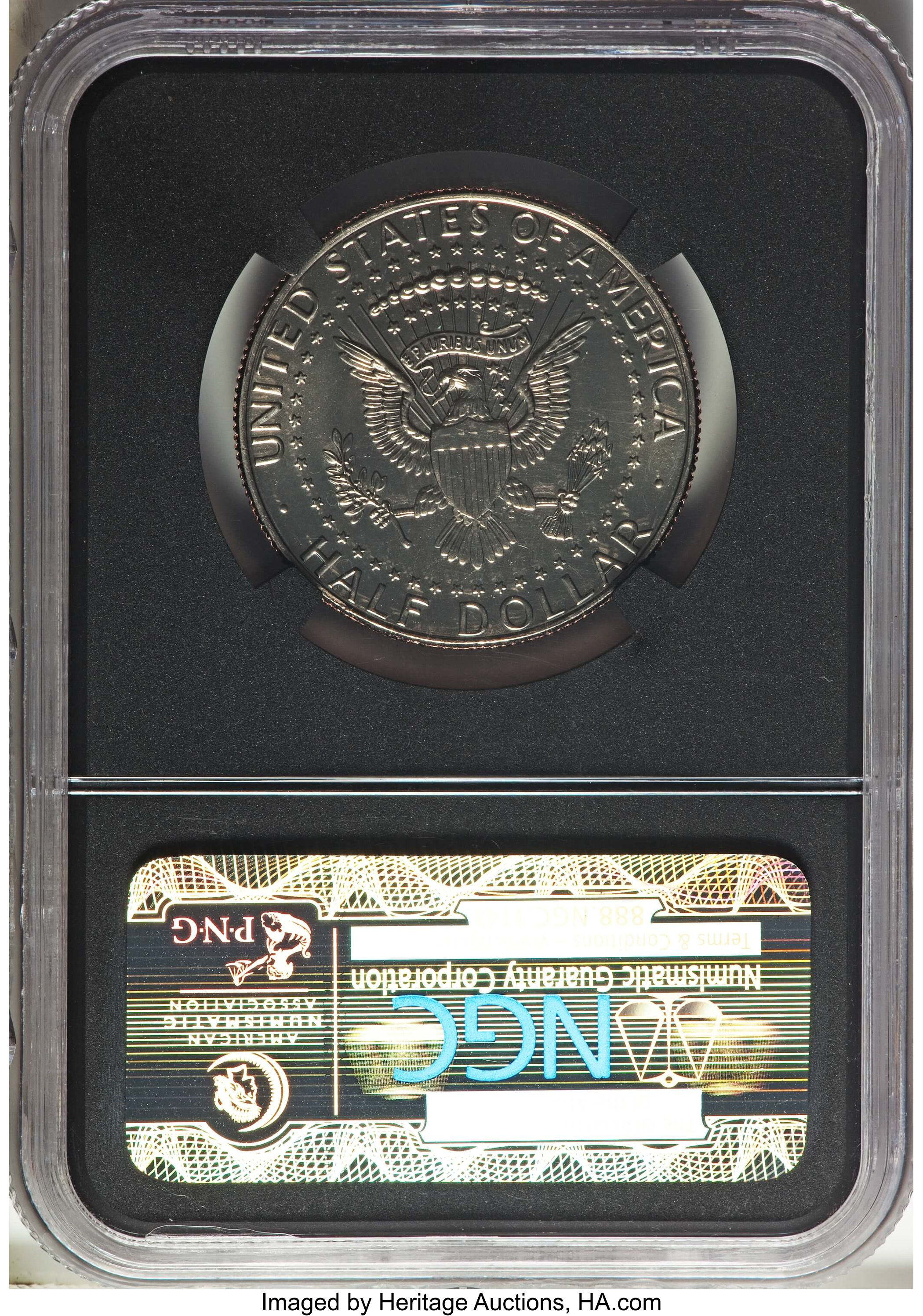 image for: 2014-P 50C High Relief, Clad, 50th Anniversary SP69 NGC. This lot will also include a: 2014-D 50C High Relief, Clad,... (Total: 2 coins)