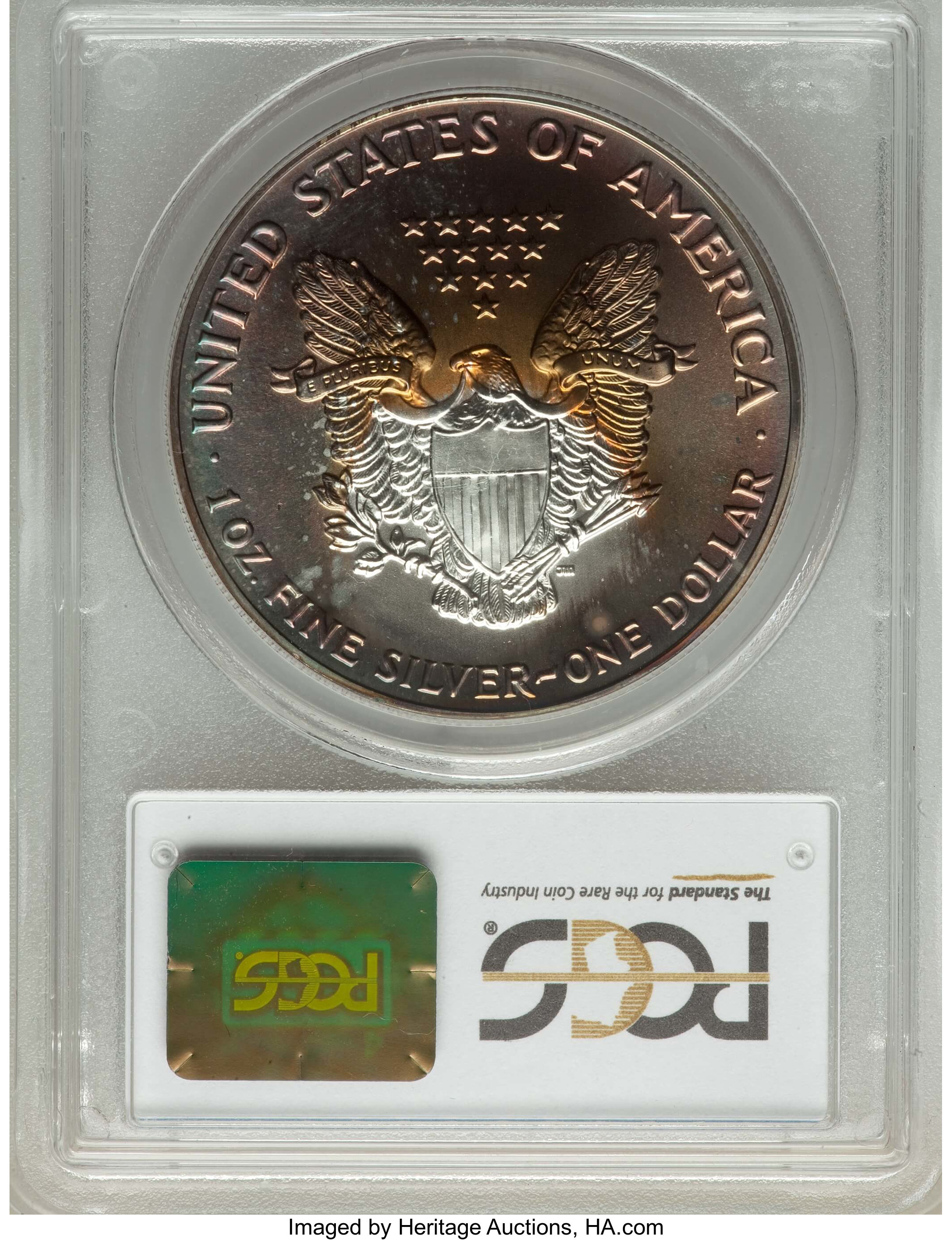 1992 $1  Silver Eagle MS63 CAC thumbnail 7
