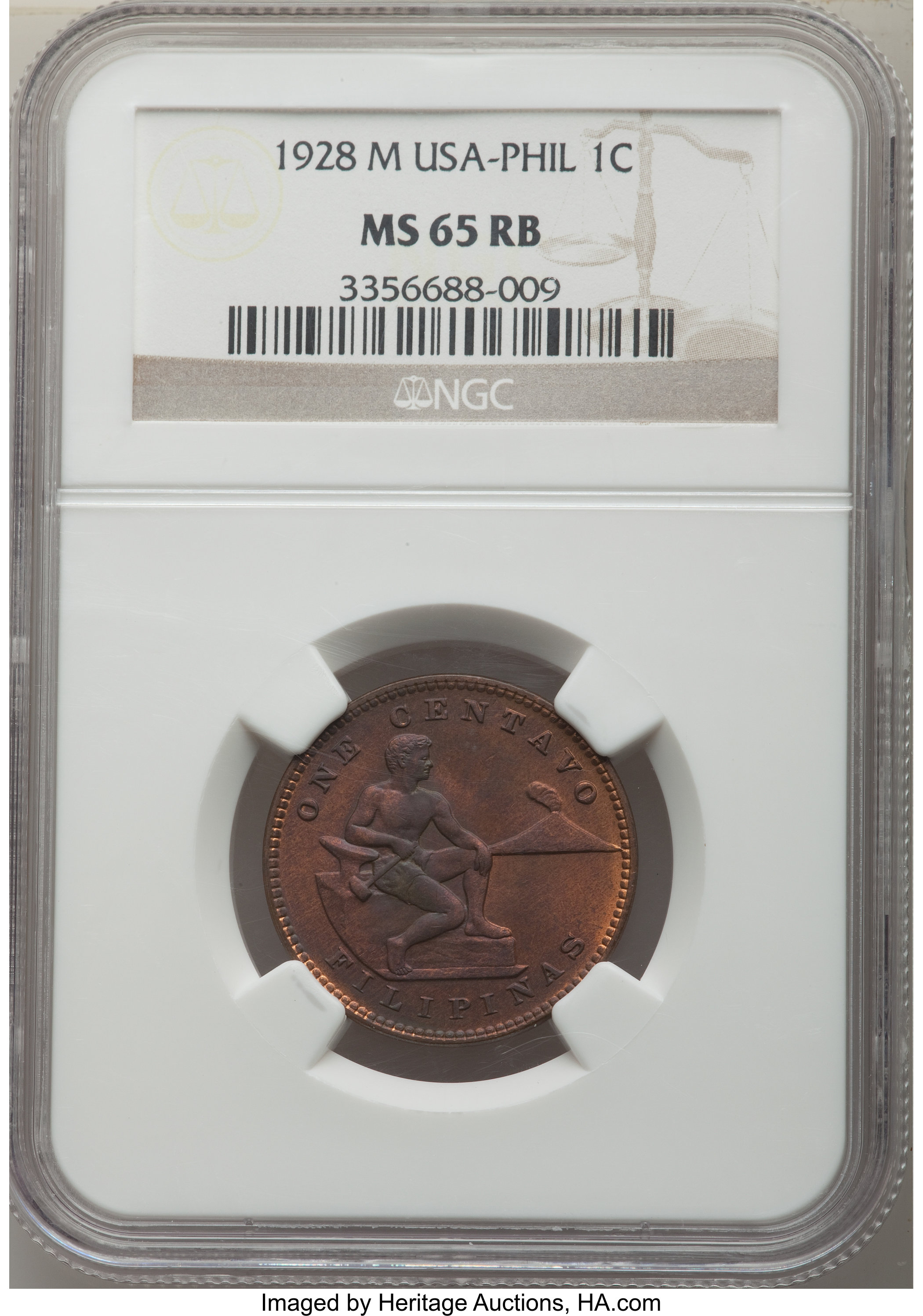 image for: 1928-M 1C MS65 Red and Brown NGC. NGC Census: (0/0). PCGS Population: (7/3)....
